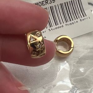 Star Studded Huggie Earrings